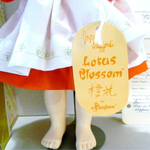 Effanbee Joyce Staffords Lotus Blossom Doll 12" Collectible Box and Accessories - Picture 3 of 12